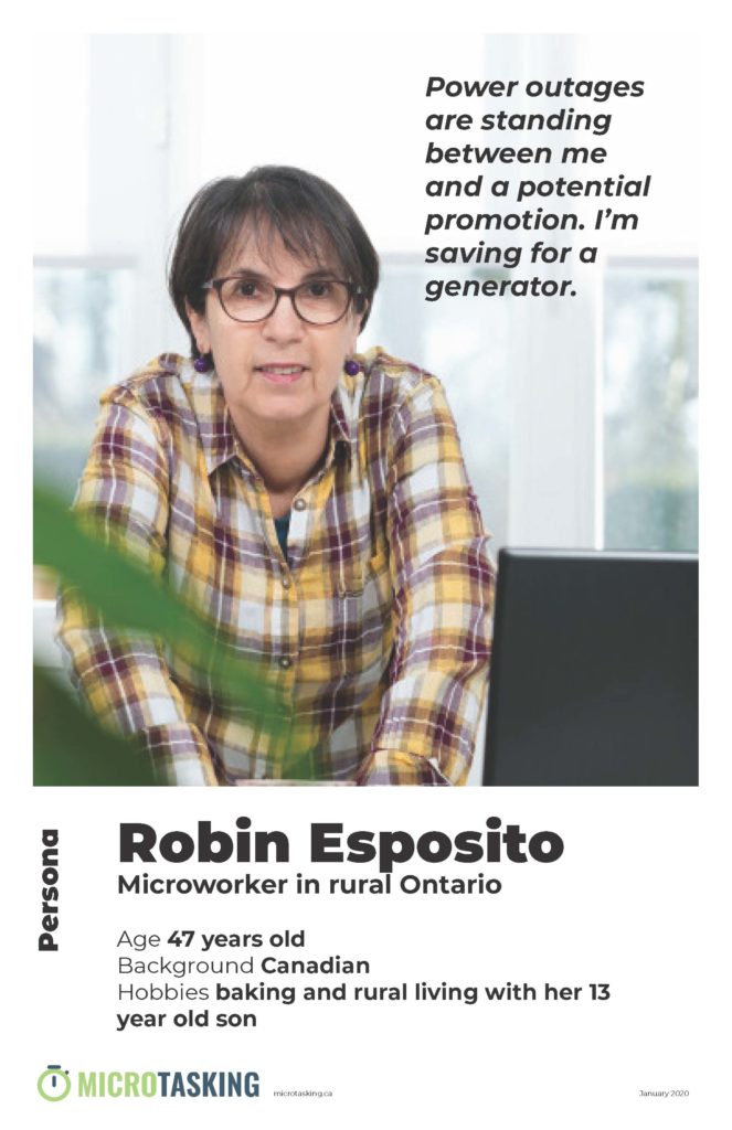 Persona 1 poster of Robin Esposito