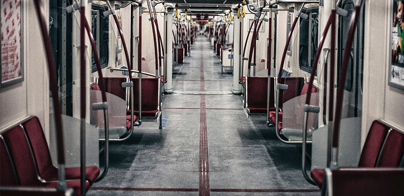 empty subway car